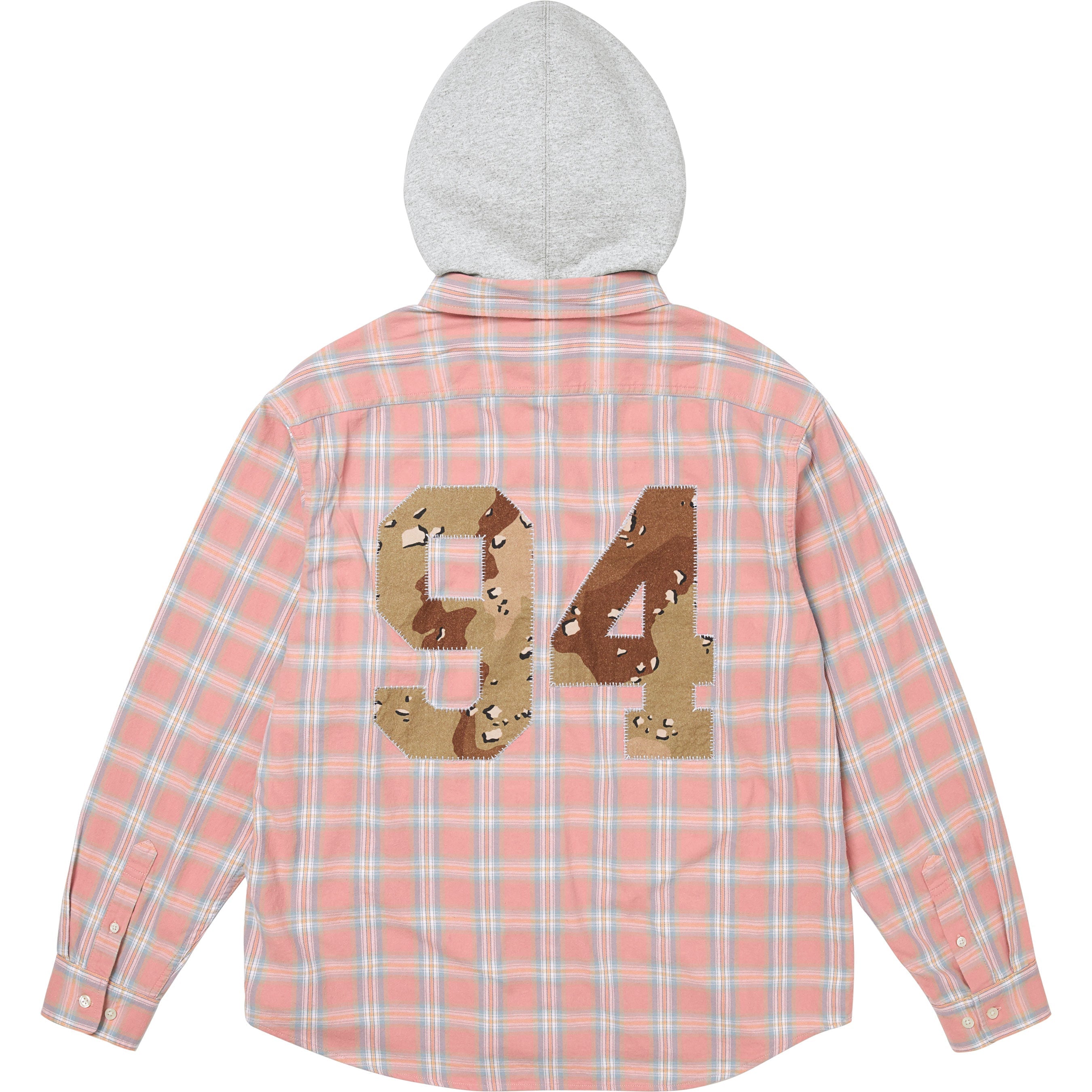 Appliqué Hooded Flannel Shirt view 4